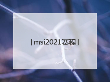 「msi2021赛程」msi2021赛程规则